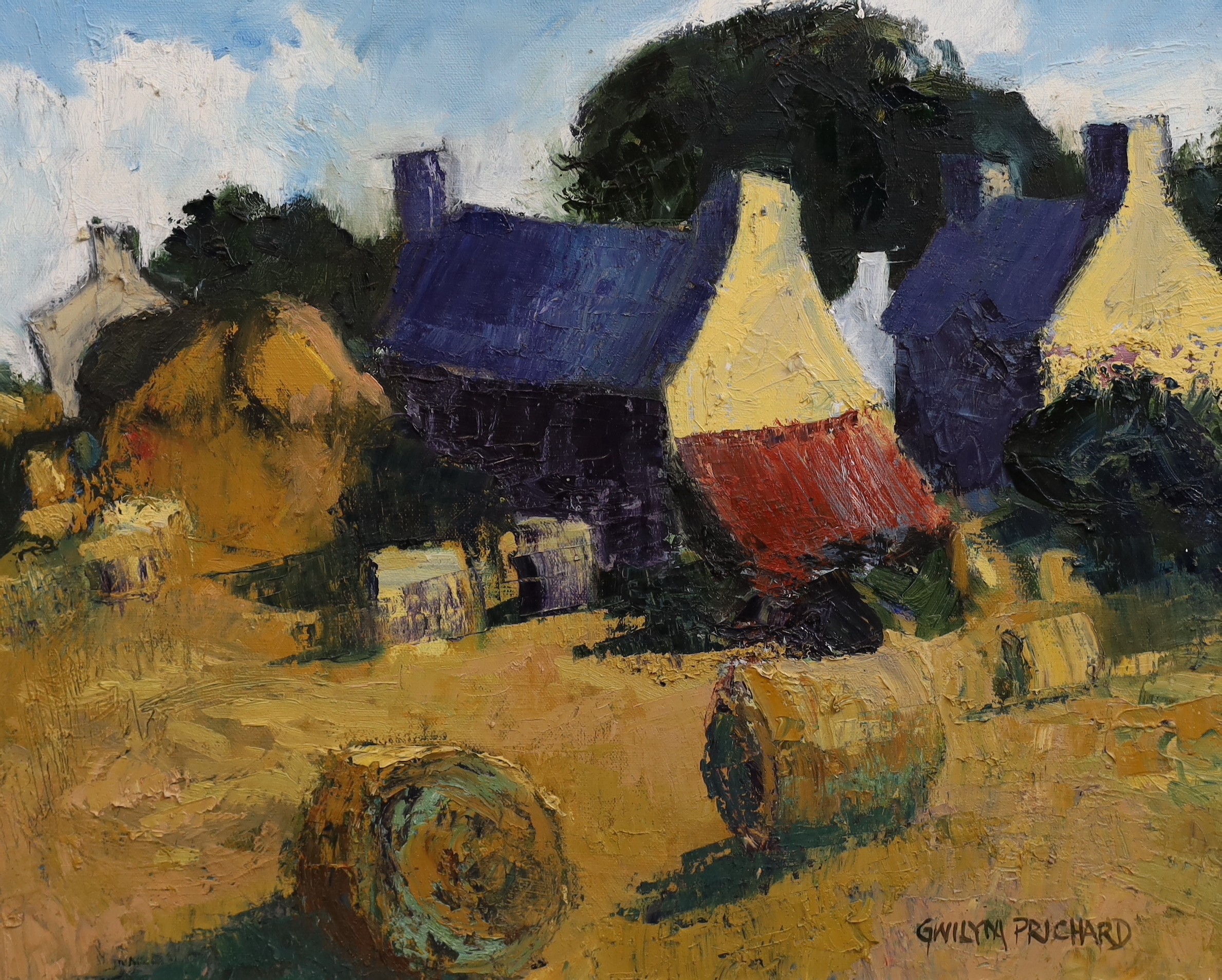 Gwilym Prichard (Welsh, 1931-2015), 'Brittany - Summer', oil on canvas, 44 x 53cm